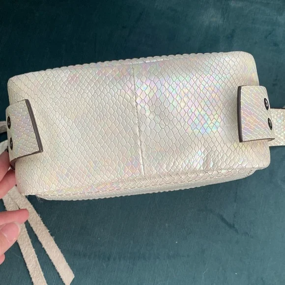 Aimee Kestenberg Cooper Hologram Snake Embossed Leather Crossbody Bag - Picture 11 of 14